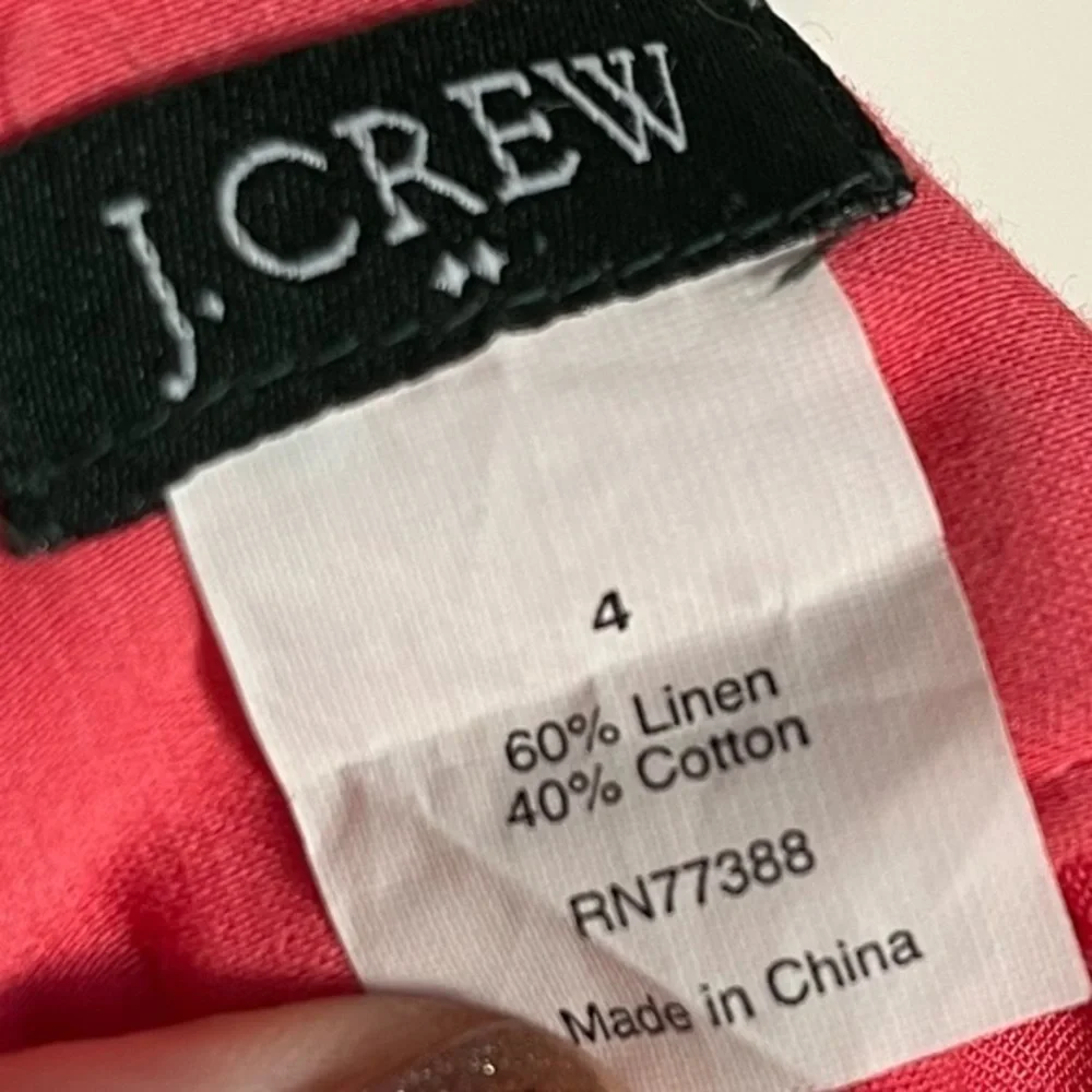J. Crew • Coral Side Tie Mini Skirt